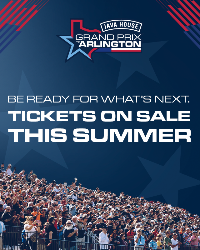 Arlington_GP's tweet photo. Three days. One epic weekend. 🏁

Tickets for the Java House Grand Prix of Arlington go on sale this summer.

🗓️ March 19-21, 2027.

#GPArlington https://t.co/HZMvWOdtxB