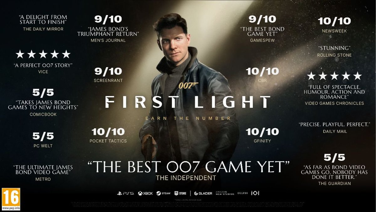 ChristieGolden's tweet photo. 1: Congratulations to my colleagues at IO Interactive on the HUGE success of 007: First Light! You have...dare I say it..."earned the number(s)" <3

Have a listen to the song, it's killer. Lana del Rey is fantastic.

https://t.co/h4cFx8okgd https://t.co/vcxi3U6Hkq