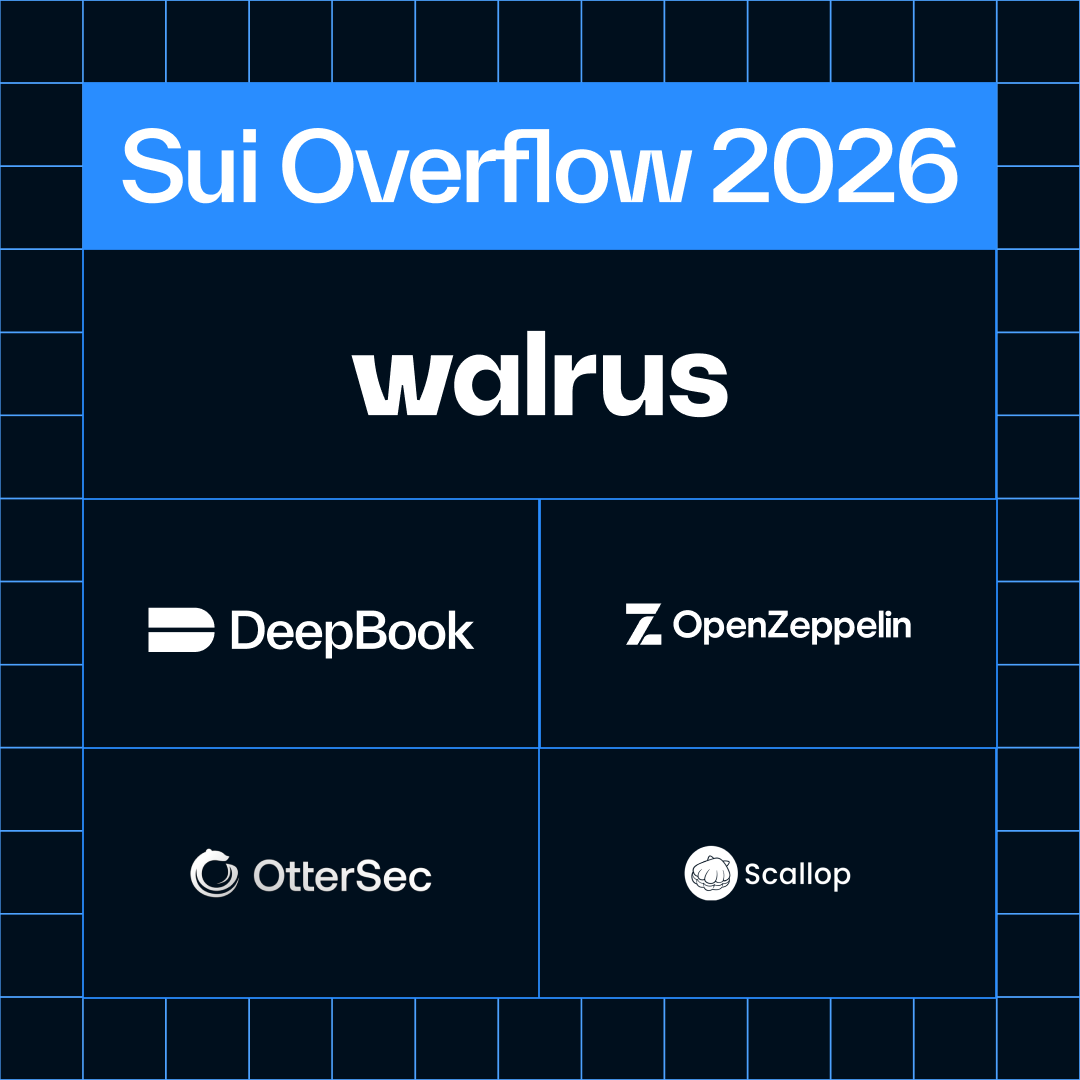 suidevelopers's tweet photo. With $500K+ on the table, Sui Overflow 2026 is open for builders ready to ship!

Meet the sponsors behind Sui Overflow 2026 👇 https://t.co/jUfiGeLTGK