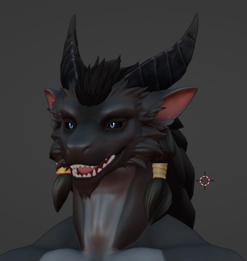 ManuelDeJorge's tweet photo. doing some fine tuning on this character's head design. VR model comms WIP~ https://t.co/1M7x2xXmhC