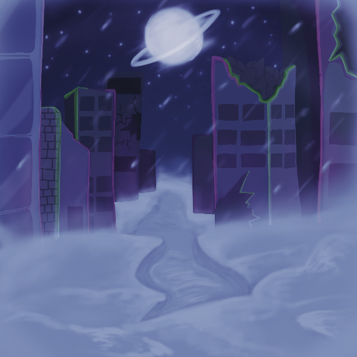 MD_TFE's tweet photo. First: old sketch from em-bandaid-boy.
Second: final illustration from @PIXEL_animateMD 

The sketch was made even before the idea of character portraits in the foreground. Since then, we've been avoiding placing characters on backgrounds.

#MurderDrones #IndieGame https://t.co/5EwtpPJrBP