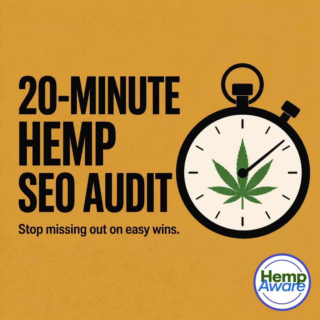 hempaware's tweet photo. Got 20 minutes? Let’s fix your hemp site's SEO! ⏱️

Check:
✅ Site speed
✅ Broken links
✅ Mobile UX
✅ GMB Profile

Want the full list? Grab our 52-Point Hemp SEO Checklist: https://t.co/vxxk6rORfB

#SEOTips #HempAudit #GrowthHacking #HempAware https://t.co/rWjH0Z84CO