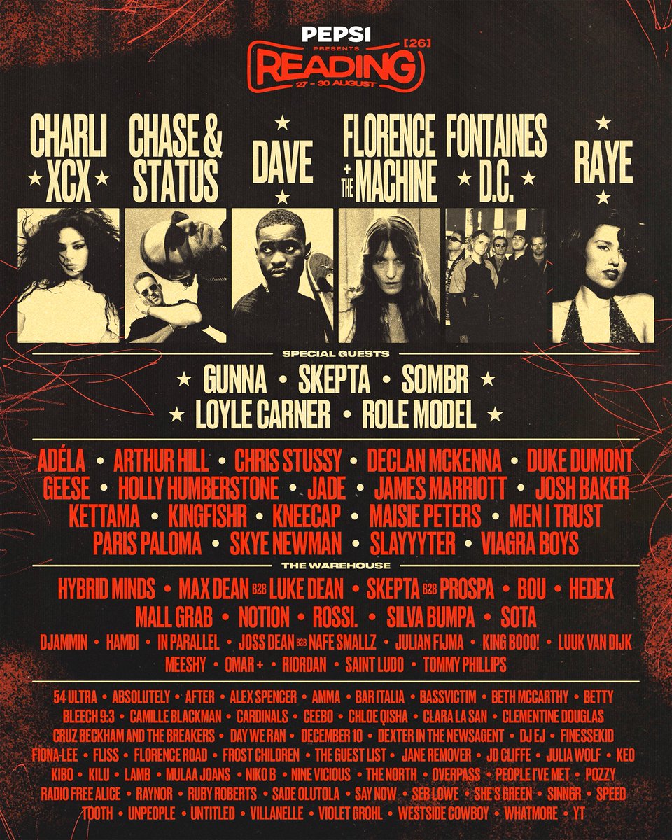 Rafa_77's tweet photo. Line-up do Reading Festival revelado https://t.co/qiJV17ns9m