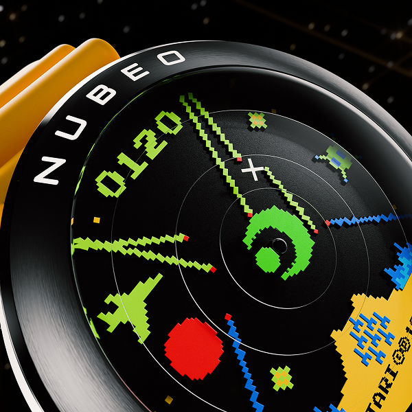 atari's tweet photo. Add a little bit of flare to your outfit with the latest watch from Nubeo, celebrating Missile Command. 💥 https://t.co/vggxJQhzae