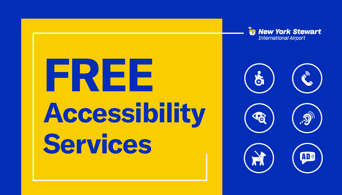 SWFairport's tweet photo. FREE accessibility services like the @ReciteMe website tool, #SunflowerLanyard program, @TSA Cares, and more are available to folks traveling through our airport.  

Head to our website to learn more: https://t.co/OLnGQiiqQn https://t.co/lJycDj2D2z