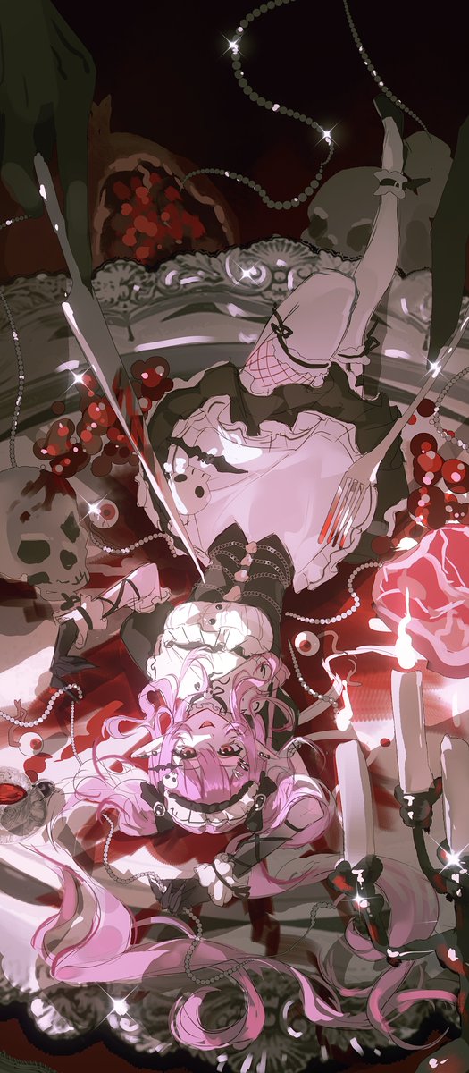 LilHonkTV's tweet photo. When the predator turns into the prey! 🩸🍽️

The most delicious dish on the plate and the spiciest on the tongue.

🎨= 阿鲤哩 @JEomA7k8 #LilHonkArt https://t.co/PKnMAh7YuQ
