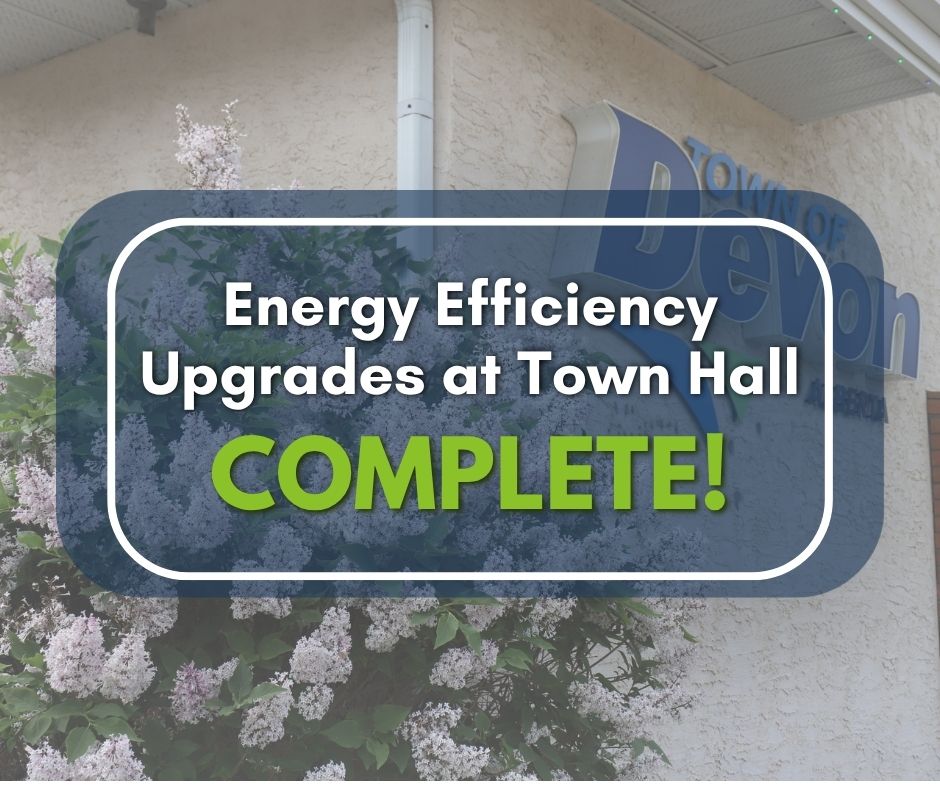 TownofDevon's tweet photo. 💡The Town of Devon recently completed energy efficiency upgrades at Town Hall thanks to a grant from MCCAC !

Upgrades included:
✅ New high-efficiency LED lighting
✅ Weatherstripping on exit doors to reduce heat loss

Read more at https://t.co/g3RCCvjZJE https://t.co/MlYZOD0ith