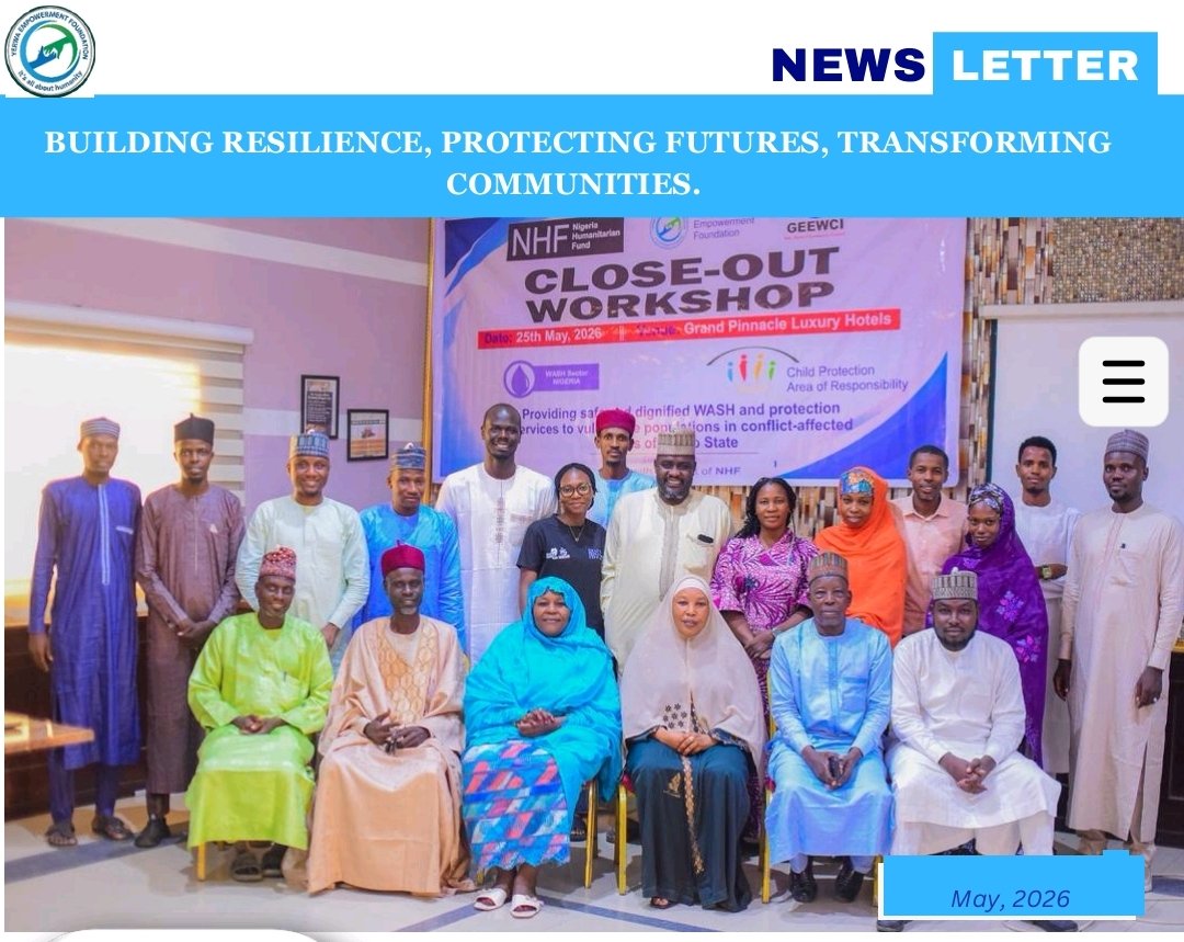 YerwaF's tweet photo. 📖 May 2026 Newsletter

We are pleased to share the May Edition of our newsletter, highlighting key activities, achievements, and success stories

This edition showcases support provided to  action.

📄 Read the full newsletter here:
[https://t.co/78vtVYNowt]

Read Below https://t.co/2pJq1P7KPi