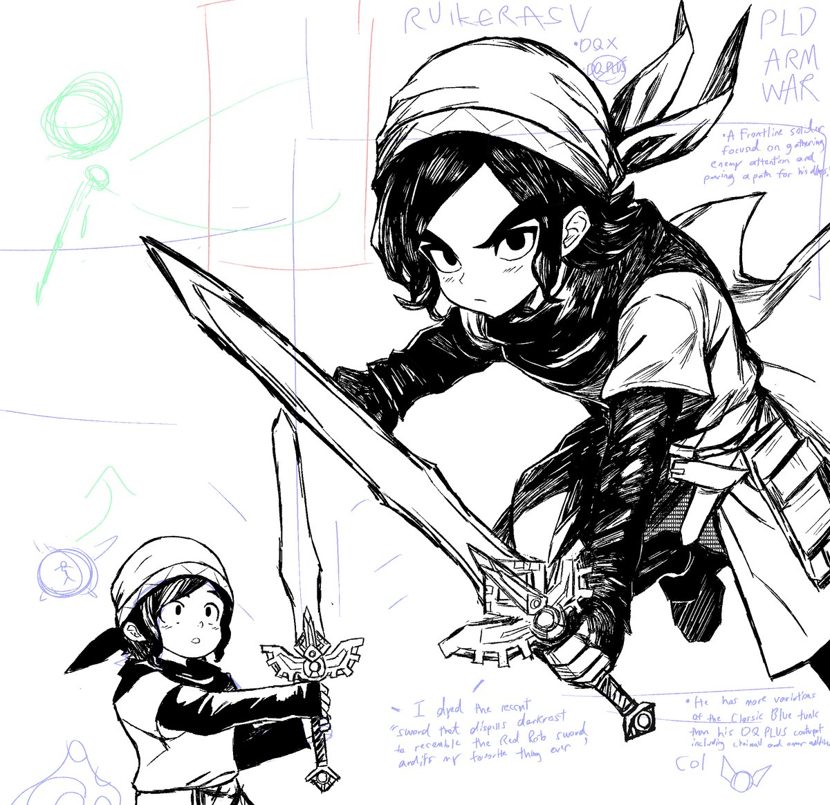 Lunchiblz's tweet photo. a WIP char sheet of my DQ10 character, i dont plan on finishing this till i get my account back... its too painful lol. https://t.co/4INAT8Gesz