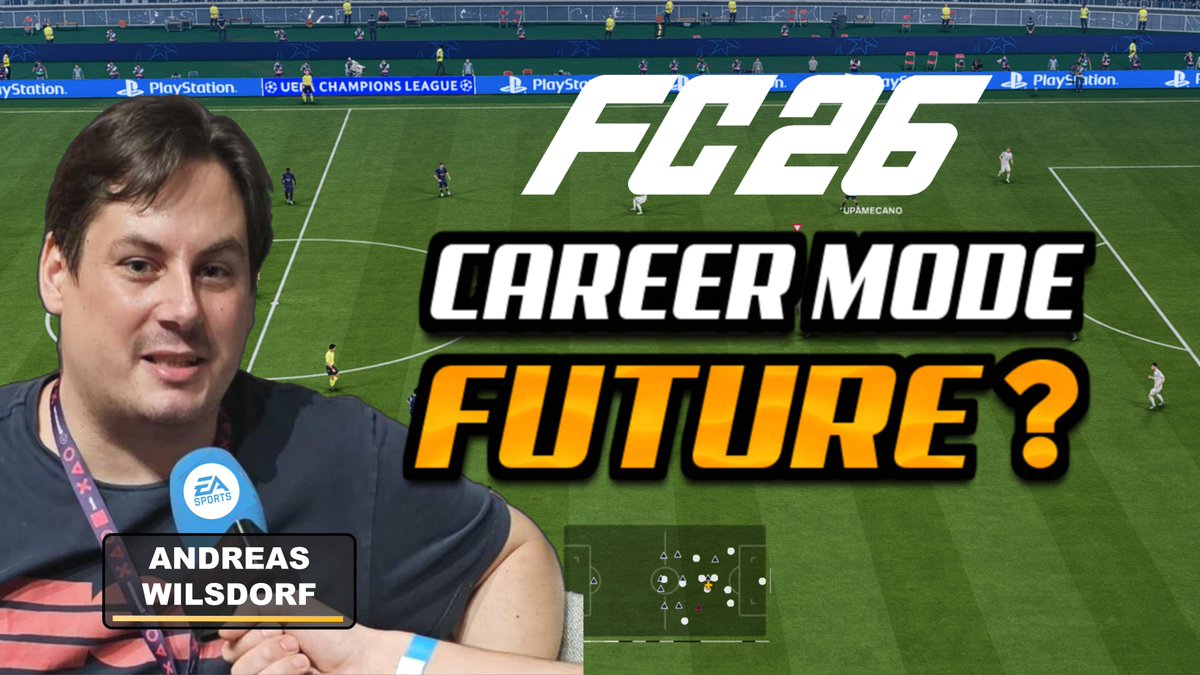 EAFCconcepts's tweet photo. Recently I spoke to EA line producer Andreas Wilsdorf about the future of Career Mode 👀

In my latest video, he discusses his long term vision for the mode &amp; gives some great insight into FC26 development 👇
https://t.co/PUmQ9bKcmN https://t.co/ZIZ7bP9Xti