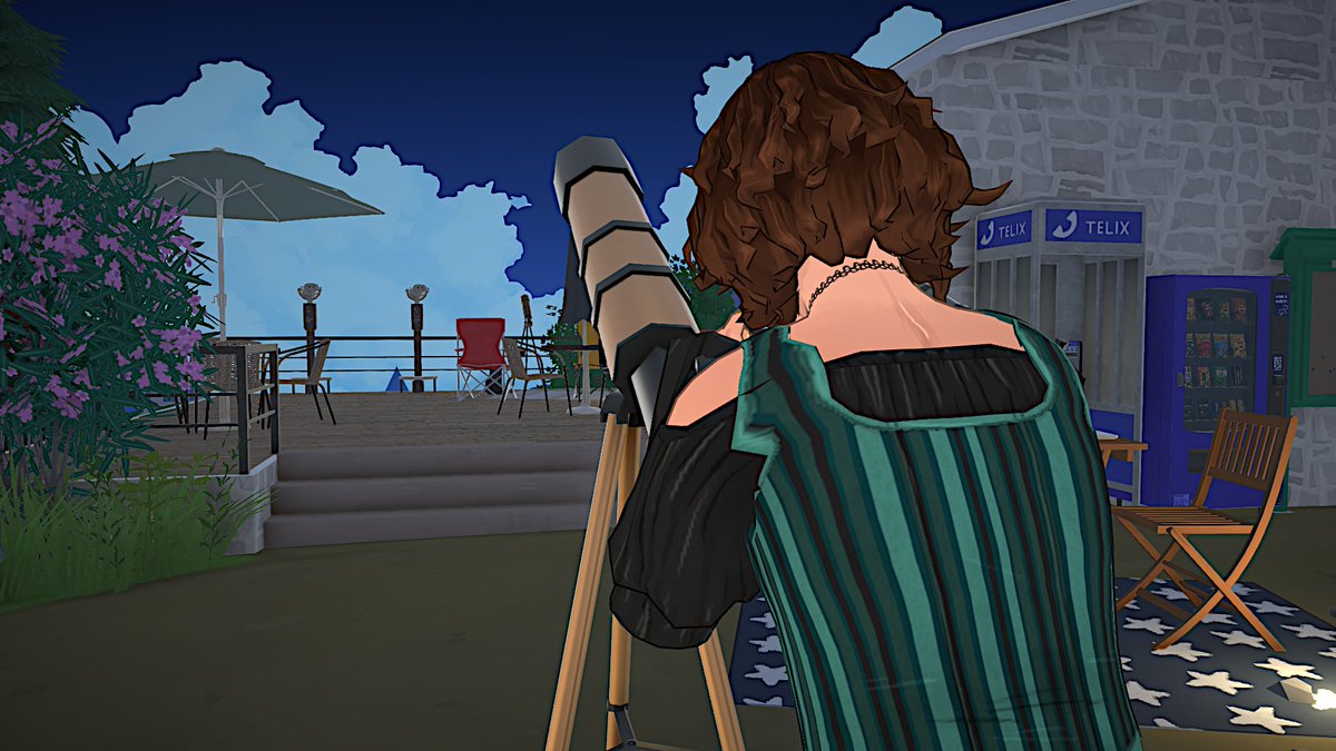 SimmerCharlie's tweet photo. Luckily, Zoé still has some sense of normalcy in her life. She joins the Astronomy Club to look at the stars and sometimes even does her homework.

#Paralives https://t.co/FjDeuwAUd2