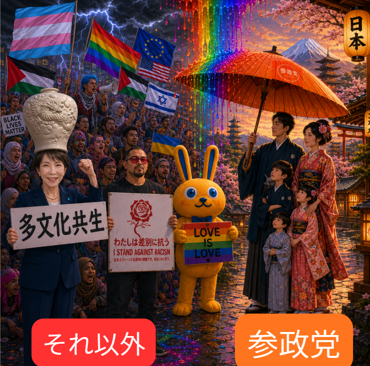 isfjcutebear's tweet photo. LGBTだのワクチンだの移民だの、日本の伝統と民族性を破壊したくて仕方がない反日リベラル勢力

そんなゴミを一掃して美しい日本を次の世代に繋げたい方は、参政党🟠を応援しましょう。

#反グローバリズム #日本人ファースト https://t.co/ODoD1c9Whe