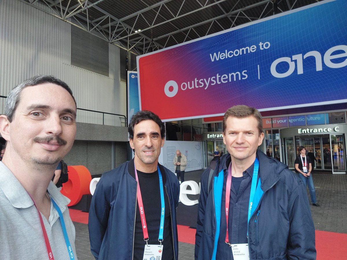 hiinteractive's tweet photo. Day 2 = mission accomplished. ✅🚀
Today, David and Pedro presented Introducing OutSystems Components Generator at ONE and showed how AI can help teams build better components, faster.
Great audience, and plenty of inspiration to bring back home.
Thanks to everyone who joined us! https://t.co/F1Lo3pQh6M