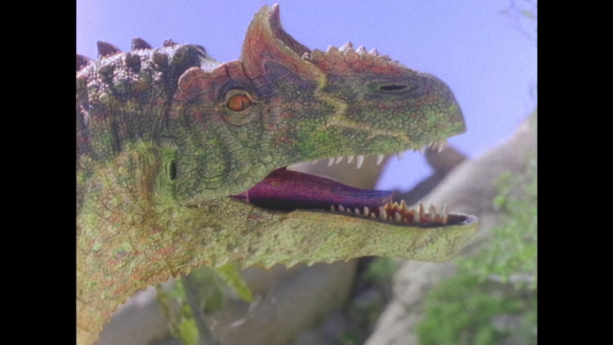 MundurEy98239's tweet photo. Btw  just a reminder one of the coolest and the most amazing  designed allosaurus in paleo media  comes from of all things   a porno am not kidding for those who dont know this allosaurus is from a film called dinosaur valley girls and the person who did the designs of the https://t.co/hixUi7x3F1
