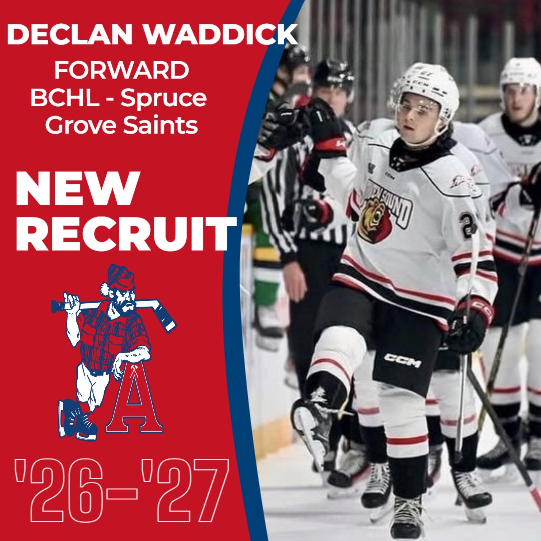 axemenhockey's tweet photo. π£π£ The Acadia Axemen Hockey program is proud to announce the commitment of forward Declan Waddick for the upcoming 2026-27 season.
Learn what he brings to the Axemen lineup, and hear from both Waddick and Head Coach Darren Burns:
https://t.co/UIUoblcAmQ
#GoAcadiaGo π
°οΈπͺ https://t.co/H8EMnEAUnO