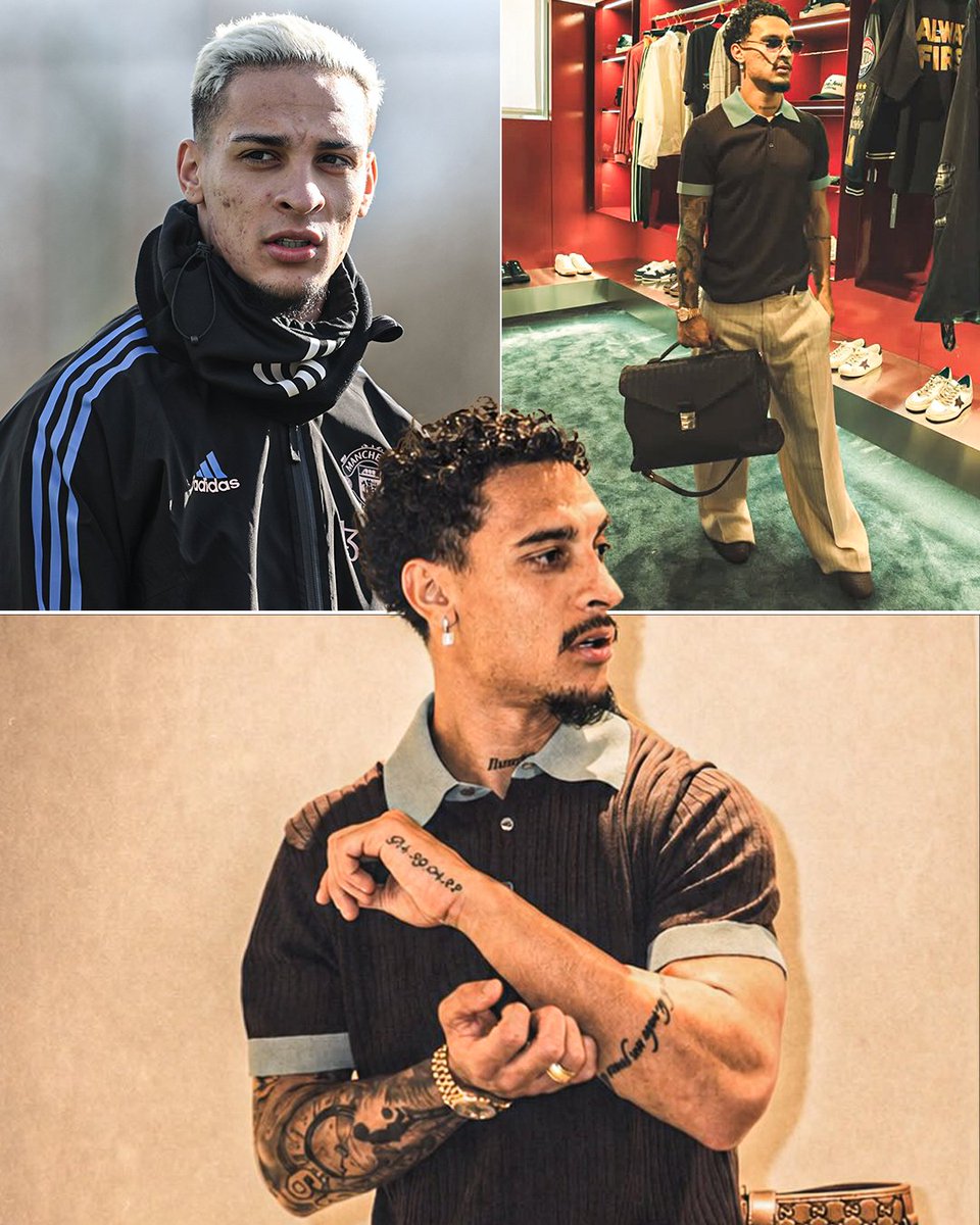 ESPNUK's tweet photo. The Antony glow-up is hitting hard 🥶 https://t.co/3wc5IO4Gsl