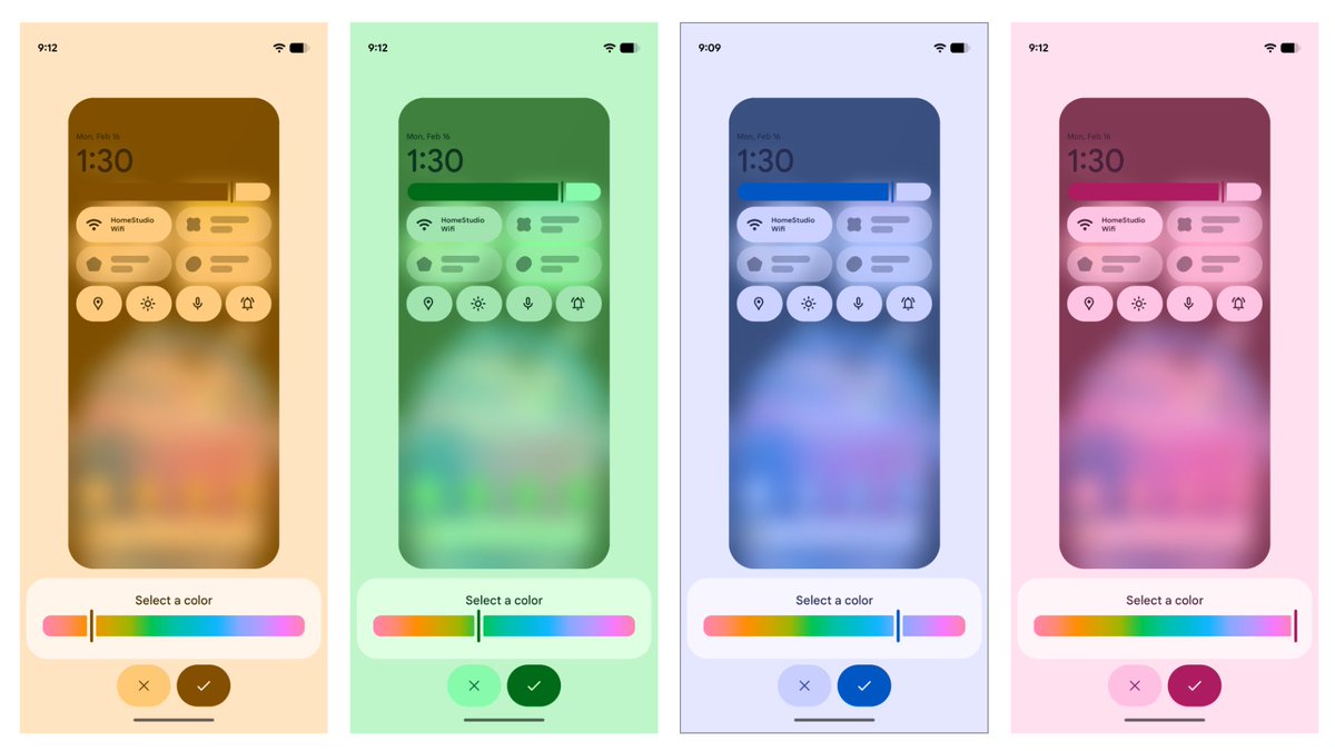 MishaalRahman's tweet photo. 🐤 2606 Android Canary is now available with an exciting new experimental feature: more theming options!

There's now a slider to tweak the hue, &amp; four main color styles for more granular color customization.

HUGE fan of this experimental change, and I hope y'all think so too! https://t.co/ob6OWDrKxR