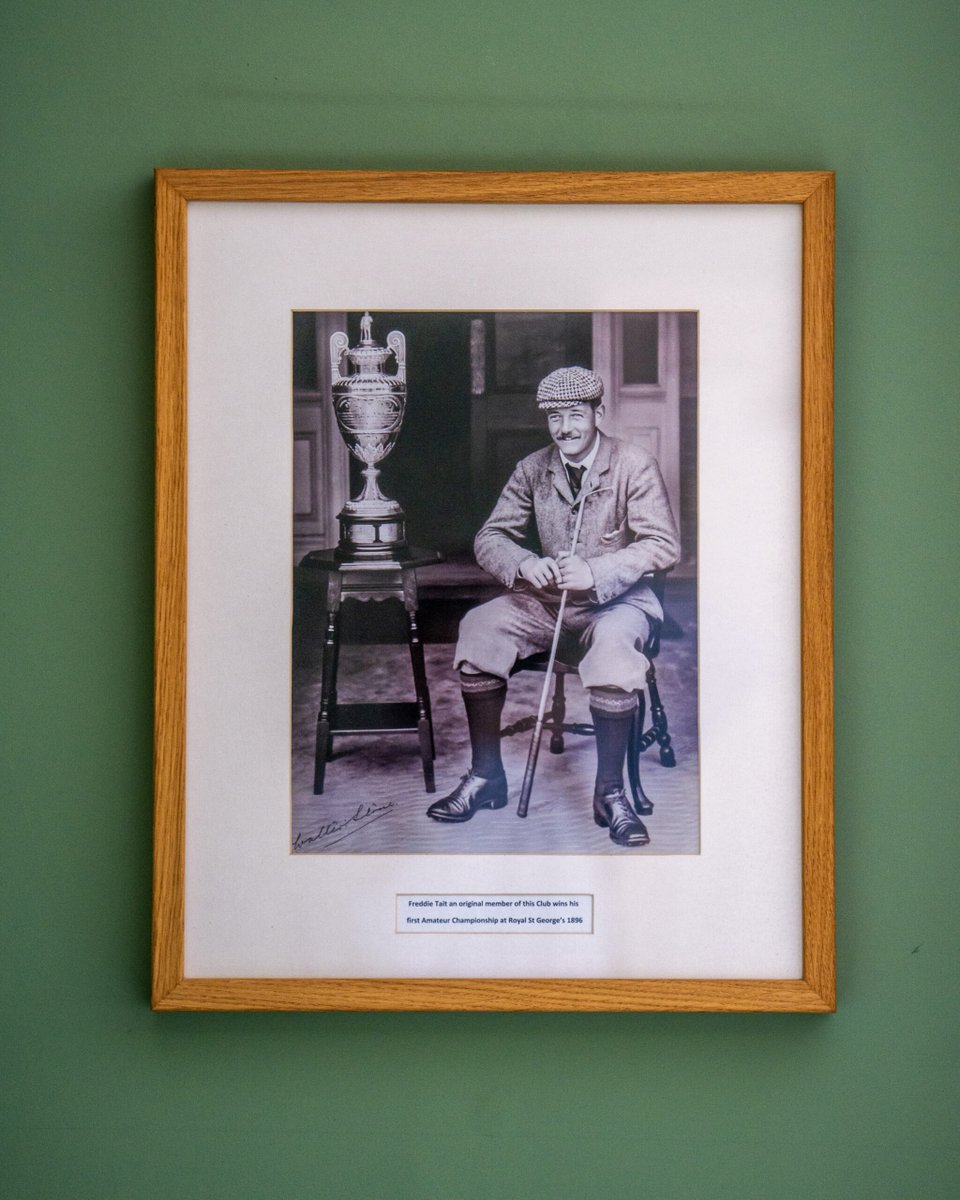 RoyalAshdown's tweet photo. It's Amateur Championship month, so we remember Freddie Tait's triumph 130 years ago when he beat 1892 Open Champion Harold Hilton.

Tait stood among our greatest early members (including Horace Hutchinson and Abe Mitchell), and he'd go on the win The Amateur again in 1898. https://t.co/qpK21HM621
