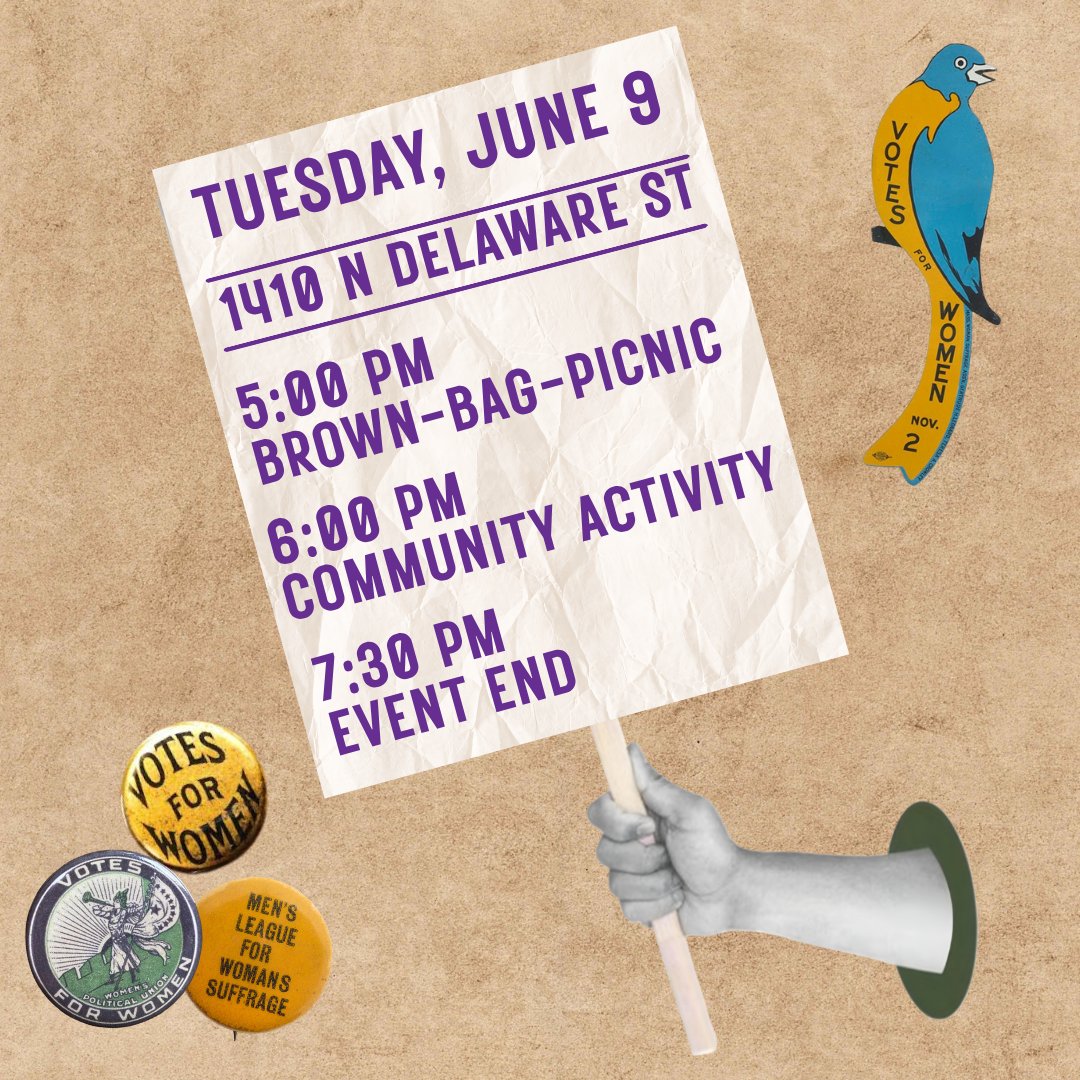 wfyi's tweet photo. There’s still time to join WFYI and Indiana Humanities on June 9 at the Indianapolis Propylaeum for a community learning opportunity on both the history and importance of voting &amp; women’s suffrage. This event is for ages 12+ and is free. 

Register at https://t.co/OPCyf1QEKy https://t.co/RxTR4gKaOW
