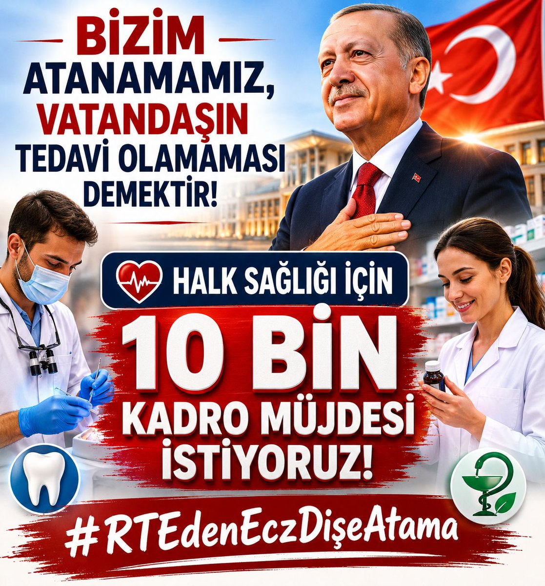 willymillywonka's tweet photo. Randevu alamayan milyonlarca vatandaş ile atanamayan 16 bin diş hekimini kamuda buluşturmak bu kadar zor olmamalı. 
#RTEdenEczDişeAtama

@suayipbirinci @erolozvar @drmemisoglu @profokumus_ @RTErdogan
@saglikbakanligi @leylasahinusta @Akparti @necdetunuvar @AvOzlemZengin https://t.co/p98ljgpw80
