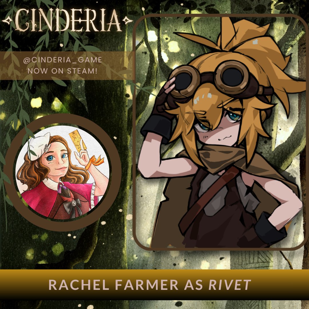 SprinkVA's tweet photo. 🌟ROLE ANNOUNCEMENT🌟

I'm extra beyond thrilled to announce that I voice Rivet in the roguelike dungeon crawler, Cinderia! This is ya girl's first official venture from visual novels into RPGs, and what an incredible experience it was (and is)!

Come check us out on Steam! 💛 https://t.co/i5RFSCQo0C
