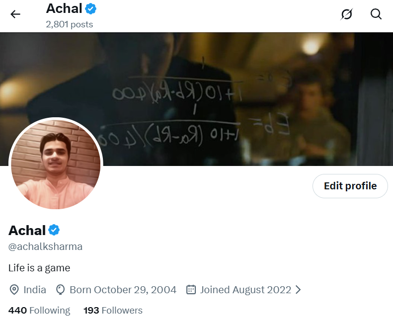 Achal tweet media