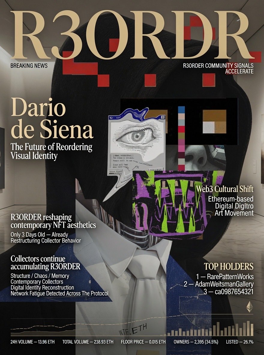 _SECUR3's tweet photo. Digital culture under pressure. R3ORDR is what emerges after the break.

R3333!! https://t.co/HeVm5dN2BW