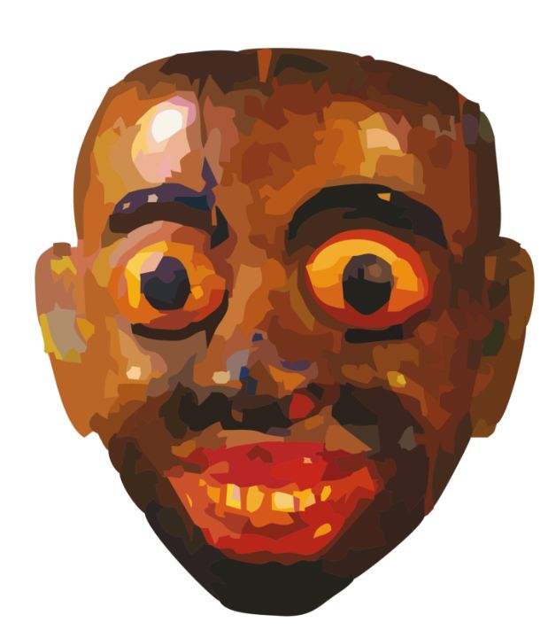 WorkshopJohnson's tweet photo. Art of the Day! "Raksha Sanni Kolam Devil Ceylon Mask". Buy at: https://t.co/GBsZzN00tn https://t.co/h0atRYbcrE