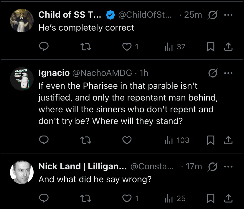 JadeAtrophis's tweet photo. You three

Do you want to be the Catholic equivalent of this guy?

Because this is how you end up like that. https://t.co/CeD9JphXo1