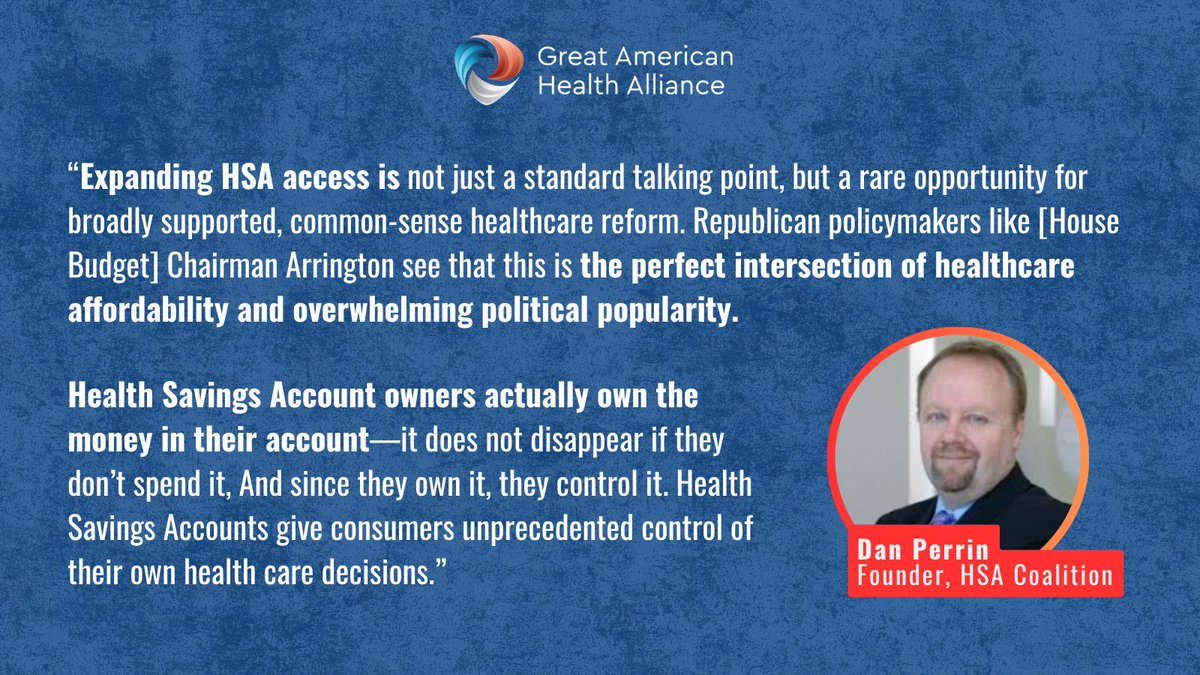GreatAmerHealth's tweet photo. Reconciliation 3.0 offers a unique chance to empower Americans with #healthcare. Our poll found that 73% of voters support direct payment accounts that deposit healthcare dollars annually into personal accounts.

More on #HSAs from @HSACoalition founder Dan Perrin in @DC_Reporter https://t.co/Z3sjDd3Wj0