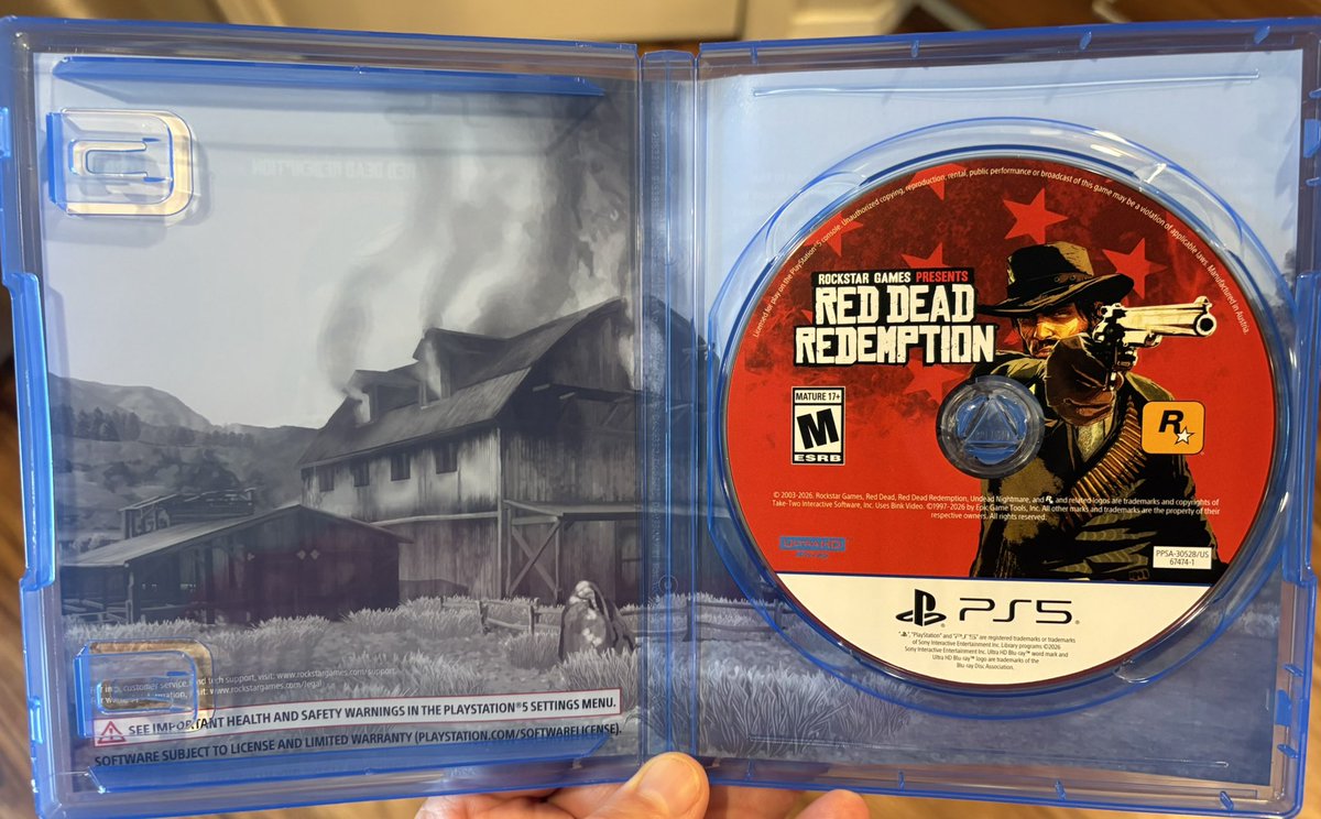 TrophyChief's tweet photo. New physical game pick up - Red Dead Redemption

Glad they released a PS5 physical version. Just need RD2 now! https://t.co/nidIwGvaI3