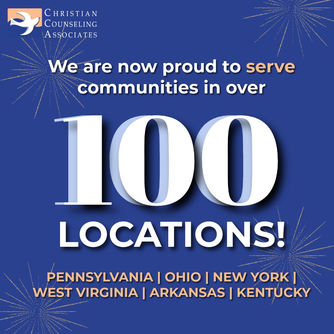 CCA_Counseling's tweet photo. CCA is continuing to grow! 

We are praising God for His continued faithfulness and for our hardworking team at CCA, who help make these milestones a reality. 

Find the location that is right for you at our website today! 

#Kentucky #Counseling #ChristianCounseling #Faith #PraiseGod