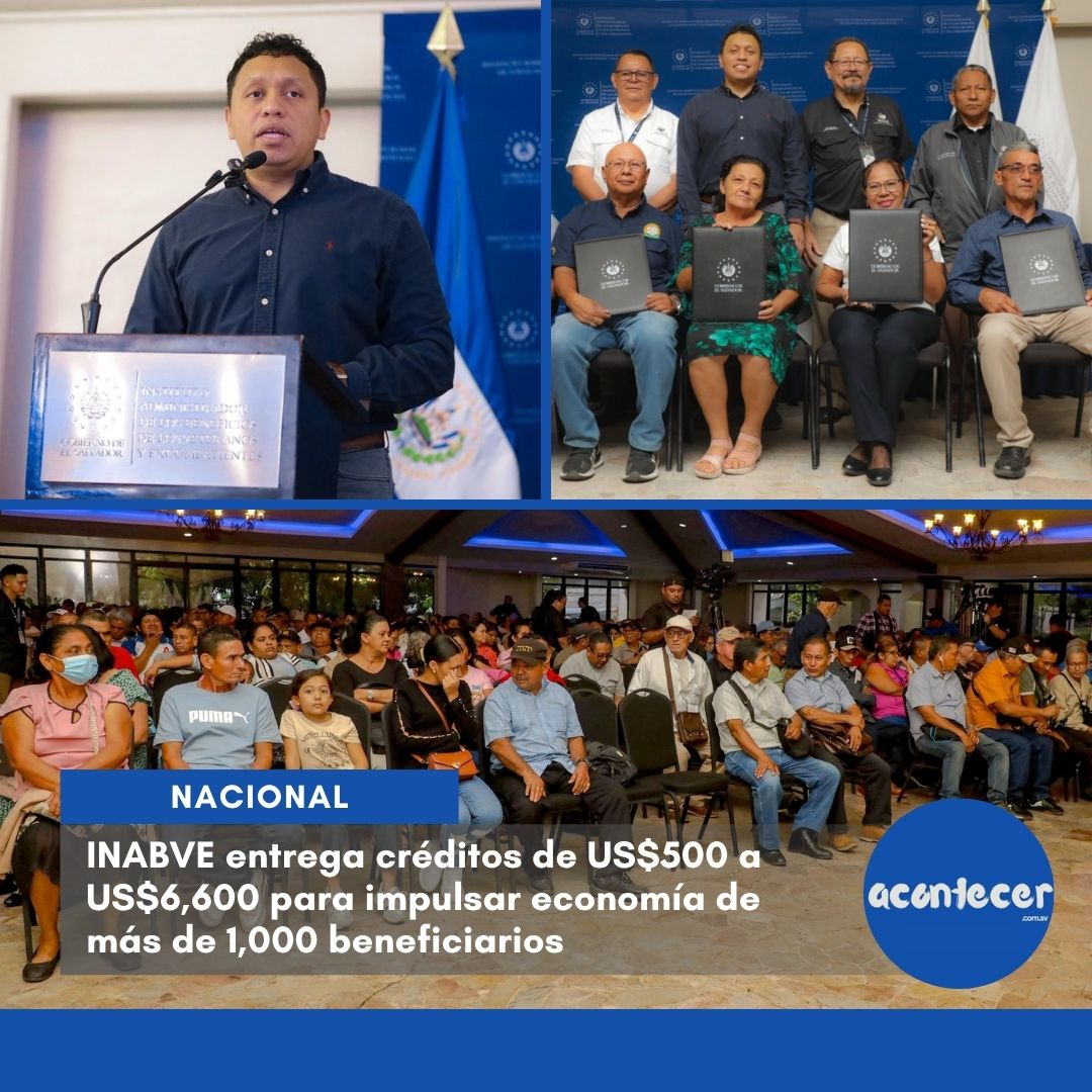 acontecercomsv's tweet photo. #Nacionales📊💵 El INABVE continúa ampliando el acceso a financiamiento para veteranos y excombatientes con créditos de entre US$500 y US$6,600.
Mas información aquí: https://t.co/WphdIYoKuj
#INABVE #Financiamiento #Veteranos #Excombatientes
📝KG https://t.co/dsxFs2wrB4