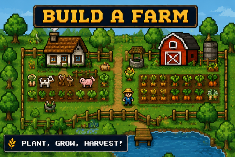 Build_aFarm's tweet photo. Plant, Grow, Harvest! An Onchain Game On Solana! https://t.co/d7SslWzUVf