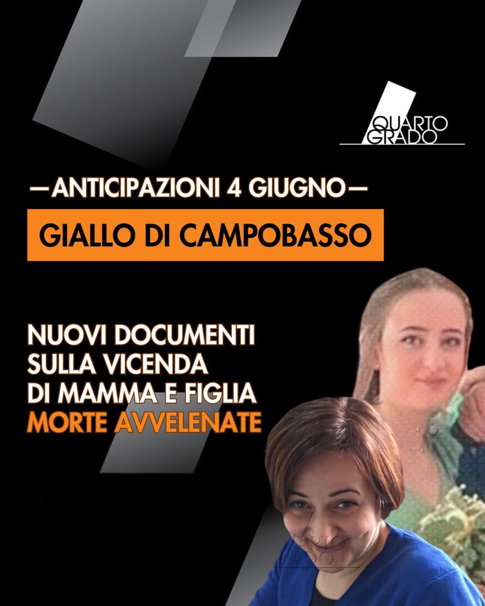 QuartoGrado's tweet photo. Questa settimana #Quartogrado raddoppia: appuntamento giovedì e venerdì in prima serata su Rete4!

Nella puntata di giovedì 4 giugno: Garlasco, il profilo psicologico di Andrea Sempio raccontato da un amico storico ospite in studio per la prima volta; Pamela Genini, la verità di Francesco Dolci.