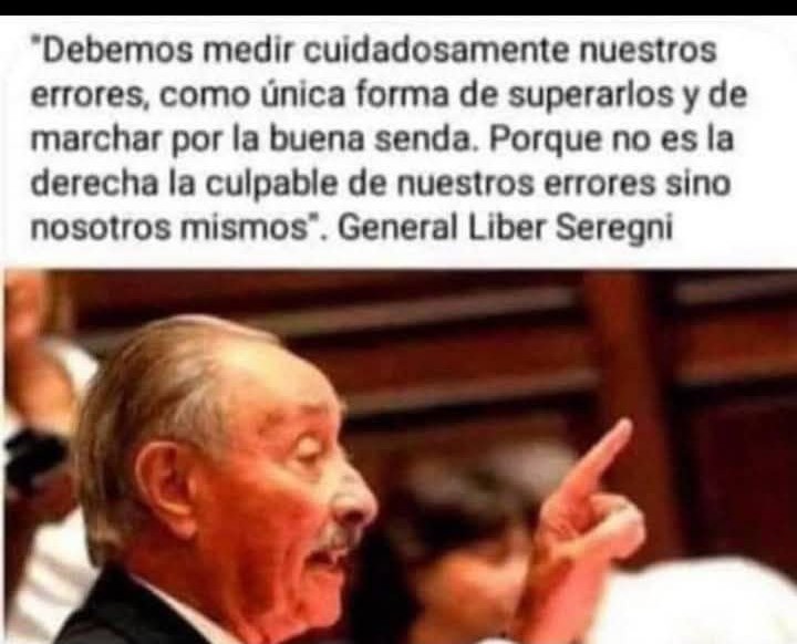 Cbarcelo1961's tweet photo. Para ir poniéndole un punto final,si se puede,al tema de la semana,está bueno recordar lo que decía Seregni. El mismo que nos dijo más de una vez que esa gente no eran ni nunca serían frenteamplistas,y no le dimos pelota... https://t.co/re8k0sMEGg