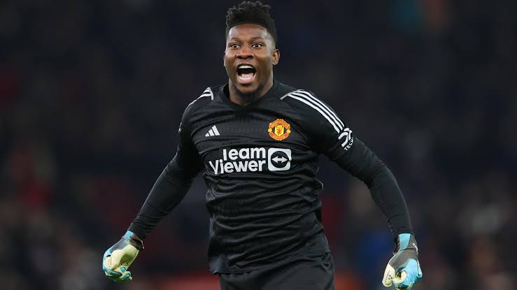 Diego_Leon_hq's tweet photo. Name one positive attribute that André Onana has brought to Manchester United. https://t.co/P34D4DQMIK