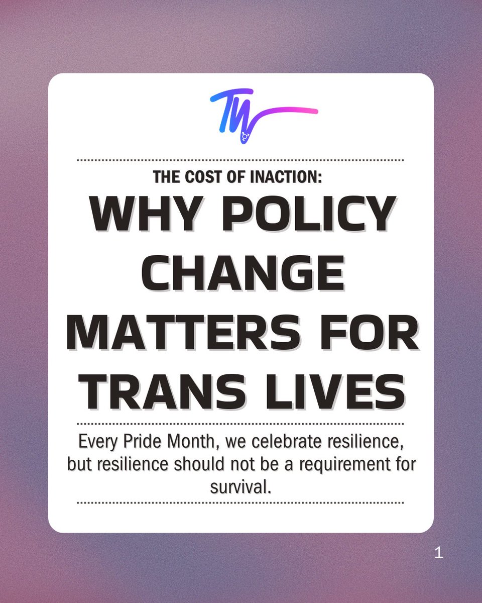 TransWaveJA's tweet photo. 🌈 Pride is more than a celebration.

For many trans Jamaicans, barriers to healthcare, justice, employment, and safety remain everyday realities.

Policy change isn't about special treatment;it's about dignity, protection, and equal opportunity.

 #PrideMonth #TransWaveJamaica https://t.co/tHq5Oht8Bz