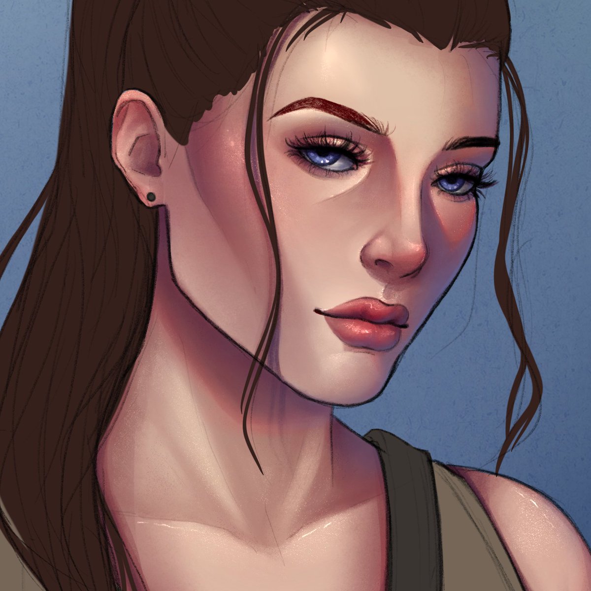 rinibunnie's tweet photo. WIP - I love rendering skin✨

#art | #digitalart | #OC https://t.co/6edyusJCs7