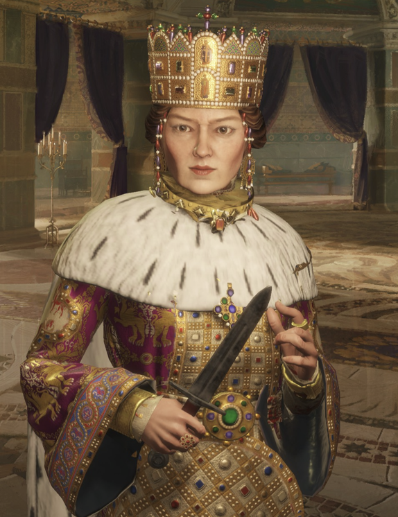 writercollin's tweet photo. Ck3 -> Vic 3 megacampaign Part 3: The Decline of Empire

Emperor Theodoulus II was in rather good health for his age when he suddenly died. Many had considered God had smitten him for "betraying" his people with such a curse after unifying the churches. Yet, the law was now law. St. Philomina of Hainaut was crowned the new Basilissa of the Latins, though the nobility had plotted to overthrow her quickly. But she was an intelligent woman and quickly imprisoned and exiled the dukes who threatened her rule.

She would be uneasily crowned by the Pope in 1406. Comparisons were made of Irene of Athens. To satisfy the fears of the people, she submitted to the Pope's authority. It was shortly after her crowning, though she was believed to be unable to have more children after a decade of infertility, she became miraculously pregnant once more, and gave birth to a daughter, whom she named Maria. Many believed this was a blessing from God.