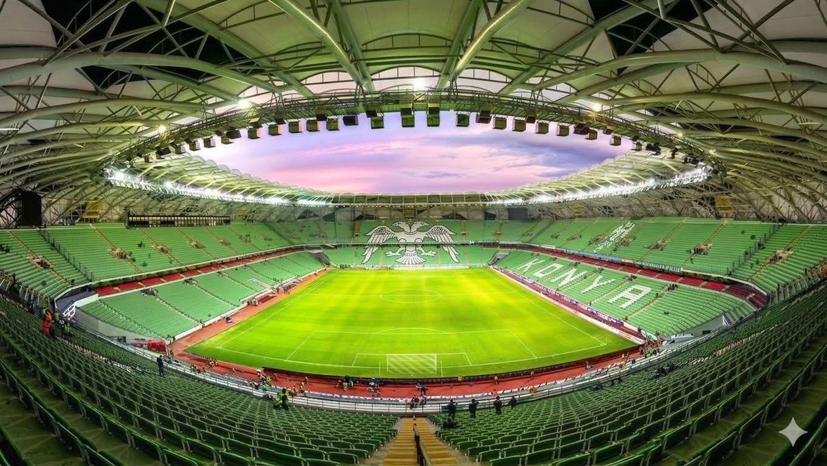 muhammedcoban42's tweet photo. Konyaspor stadına yani evimize bu sadelik yakışır , çift başlı kartal detayı çok iyi.

Gözü yormayan , gece maçları olsun veya Led ışık şovu olduğunda daha mükemmel gözükür , sizce ??!..
@konyaspor 
@u_ibrahim_altay https://t.co/Y4m6Sf7xQI