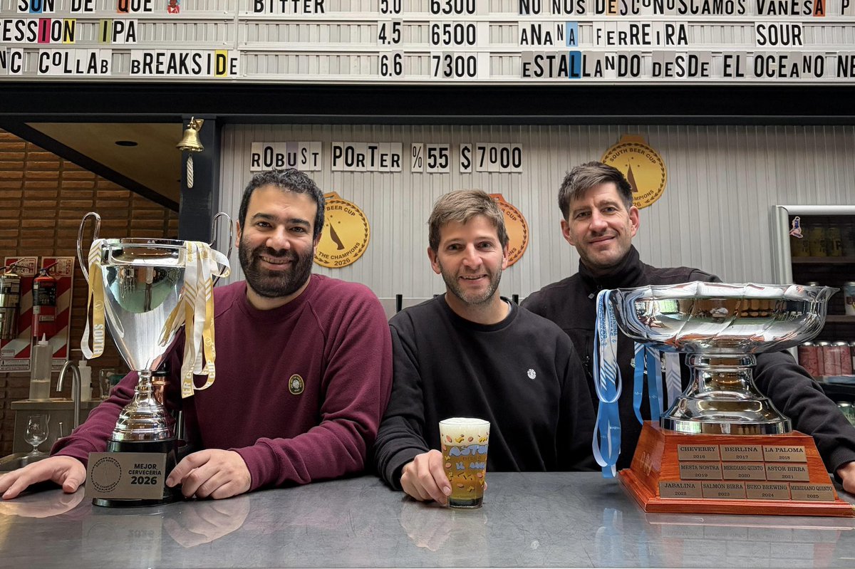 pintamag's tweet photo. Astor: la mejor cervecería del año de Argentina y de Sudamérica https://t.co/q4Rnbsu0Lw https://t.co/n3CuSgNJqk