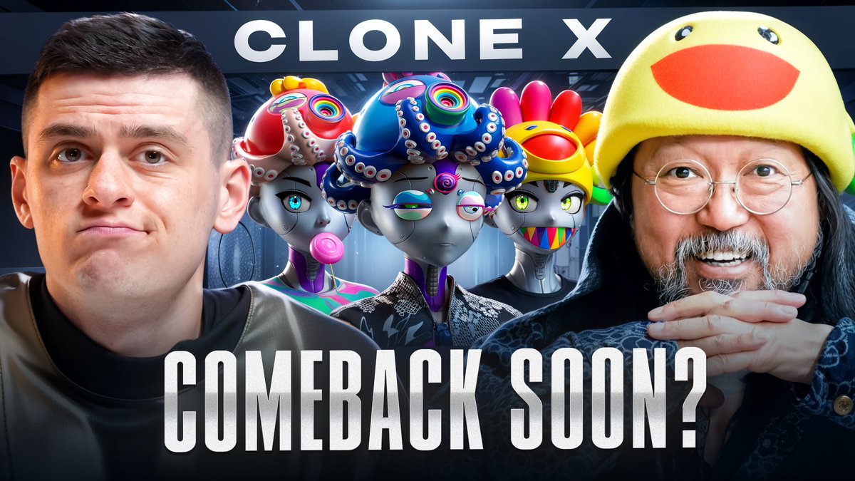 kristian_cw's tweet photo. CLONE X IS COMING BACK?👀

Everyone is calling Clone X dead…
I’m buying 😈

In this video I explain:

• Who may be behind the new ownership
• The signals almost nobody is talking about
• Why I’m accumulating Clone X
• And why this could become one of the most interesting NFT comeback stories

@Nike history 
@takashipom 
@Zaptio 
@RTFKT 

The story might not be over.

🎬 Full video below > https://t.co/R5evj2iIxF

*Video is in Russian. English auto-generated subtitles available

LETS FVCKING GOOOOOO🔥