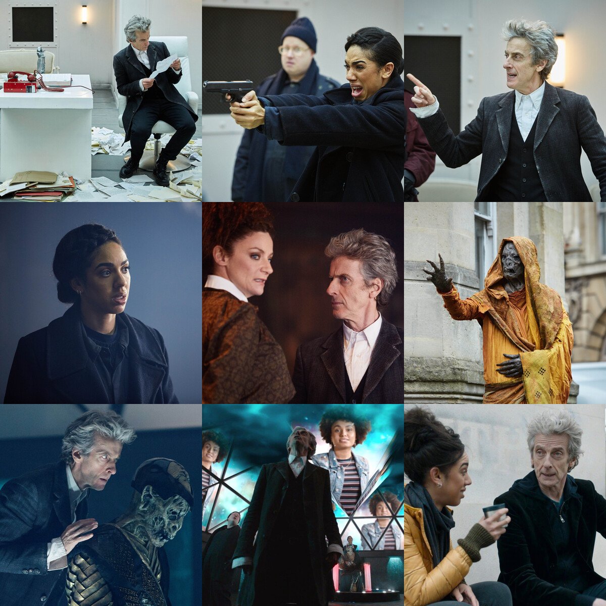 brinatello's tweet photo. #WaybackWednesday (June 3, 2017): The #DoctorWho episode, #TheLieOfTheLand, aired. In the last Monk Trilogy, #BillPotts (#PearlMackie) reunites with the #TwelfthDoctor (#PeterCapaldi) and #Nardole (@RealMattLucas). They then ask #Missy (#MichelleGomez) to help fight the Monks. https://t.co/lEyoAQdeee