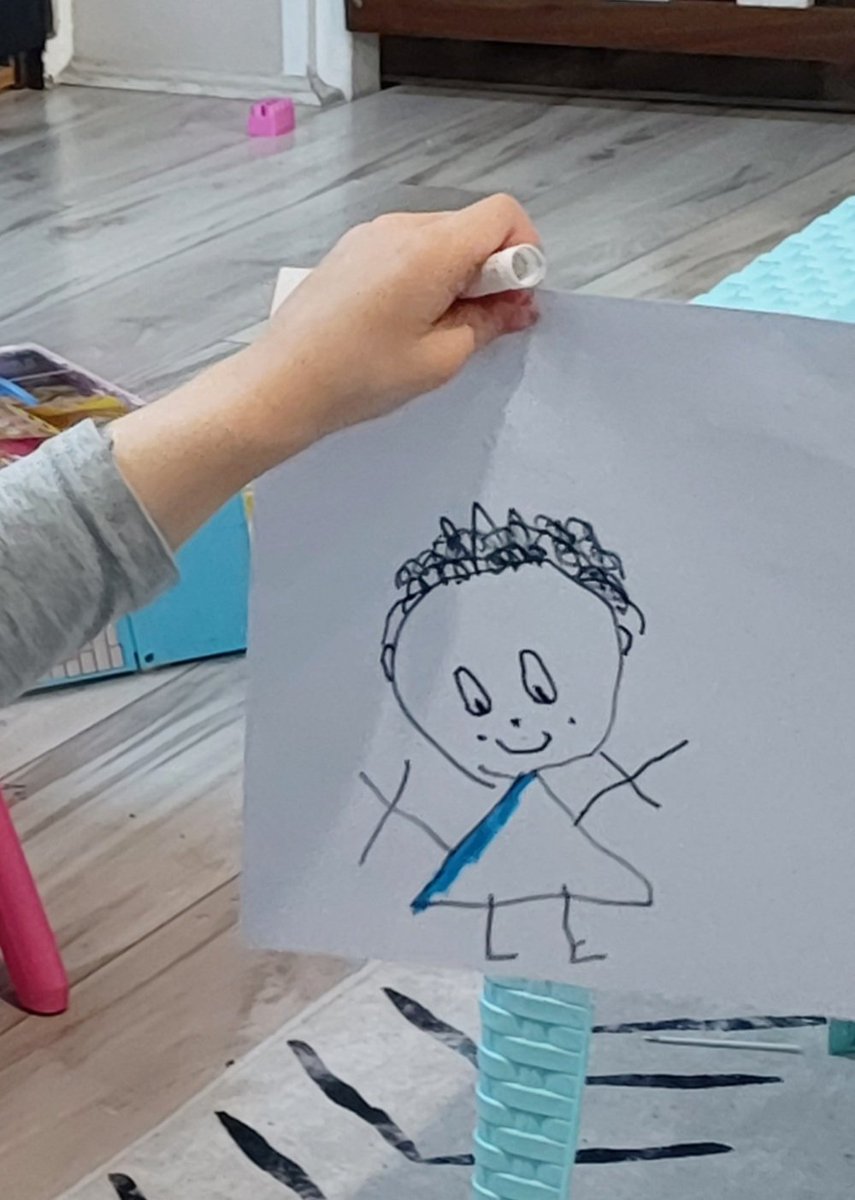 mala___baba's tweet photo. Prva slika Sara, 2ipo godine, autoportret 
Druga slika Nađa, 5 godina, autoportret https://t.co/k7V4UczXfd