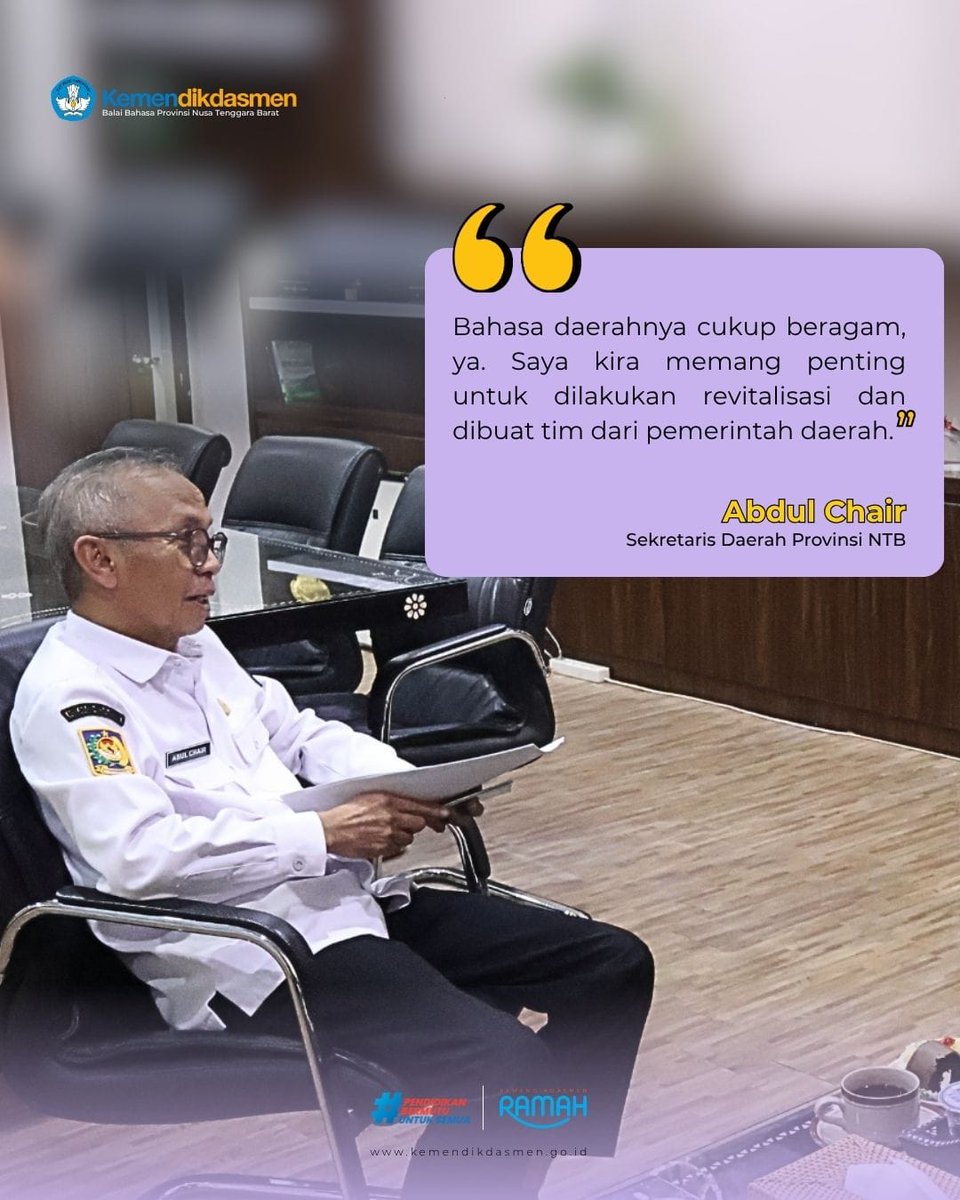 kb_ntb's tweet photo. Yuk, simak berita selengkapnya pada tautan berikut ini.
https://t.co/GJgRSJAu8b.

#KemendikdasmenRAMAH
#PendidikanBermutuuntukSemua
#ASNBerAKHLAK https://t.co/m2pxdVFdtY