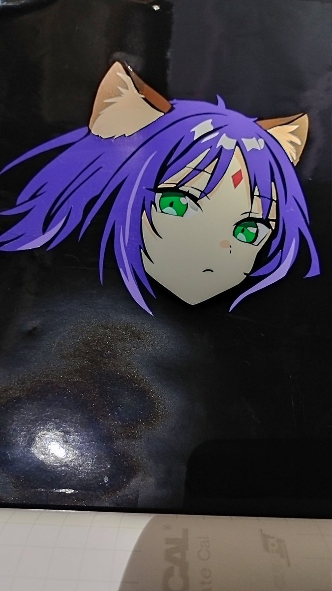 コレが→こうなる 多色カッティングは面白い☺️ 「もう、彩葉やん」っ