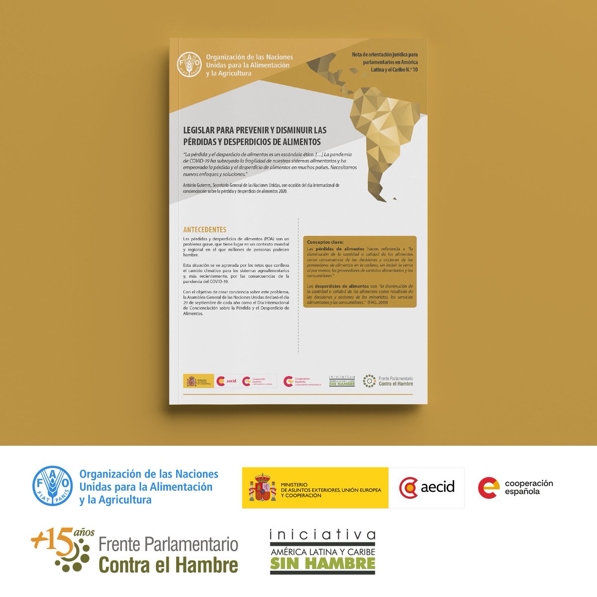 ALCsinhambre's tweet photo. ¿Qué rol juegan los parlamentos frente a la #PérdidaYDesperdicio de alimentos? 🗑️🍅

Descubre la Nota Jurídica #10 de @FAOAmericas y @AECID_es. Una guía clave para que legisladores impulsen normativas más eficientes ✅

🔗 Revísala aquí: https://t.co/kkz2fY8lbd https://t.co/SsgIGMBGyd