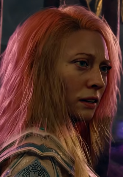 Vixelatte's tweet photo. @empressNoxima @SquChanVT I don't think she looks that bad or that different from the real actress but I just woke up so maybe my opinion will change 😂 https://t.co/USdg6NctHZ