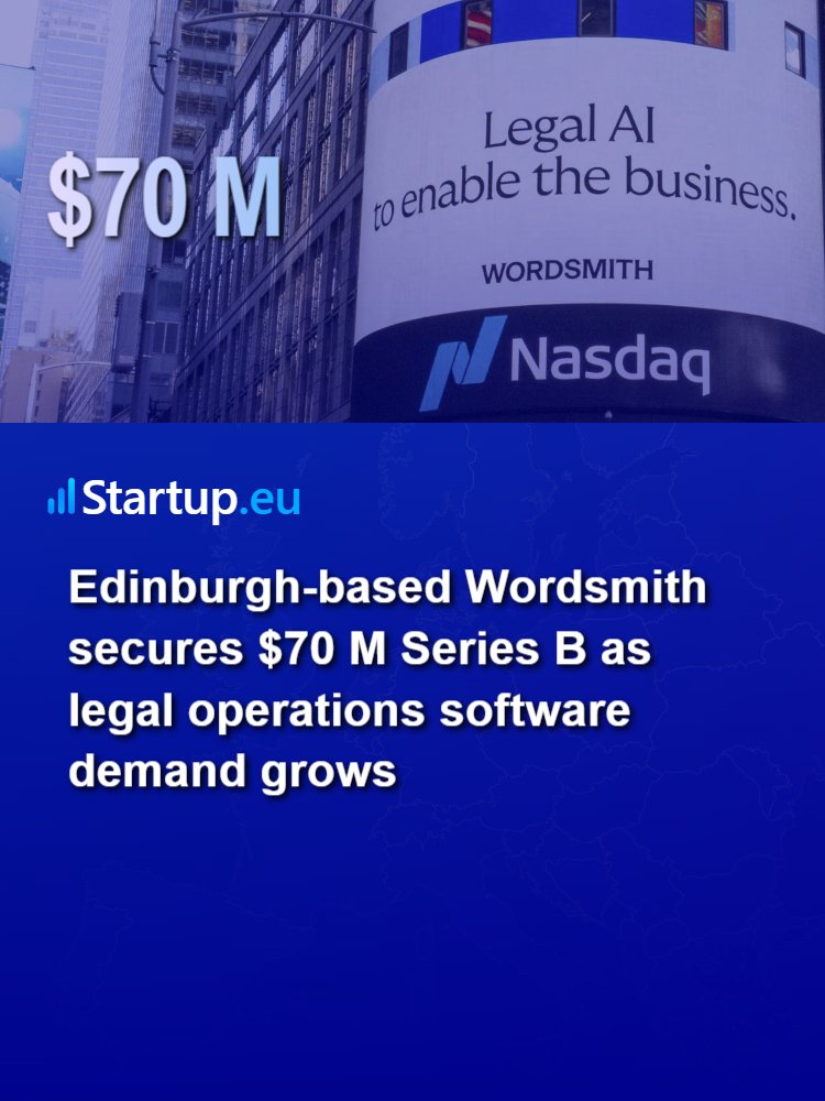 wrahim's tweet photo. Edinburgh-based Wordsmith secures $70M Series B as legal operations software demand grows https://t.co/8IKBFhIK8j